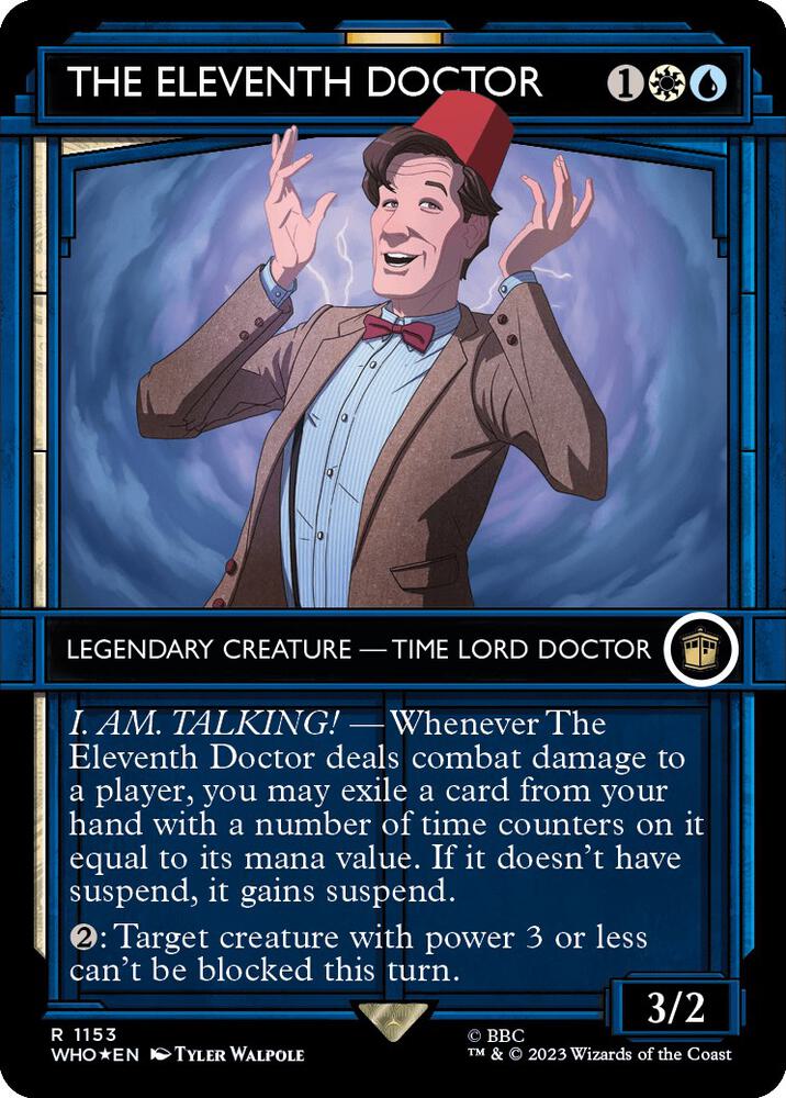 The Eleventh Doctor 1153/331 (Universes Beyond: Doctor Who)  - Showcase Surge Foil | Good Games Cannington