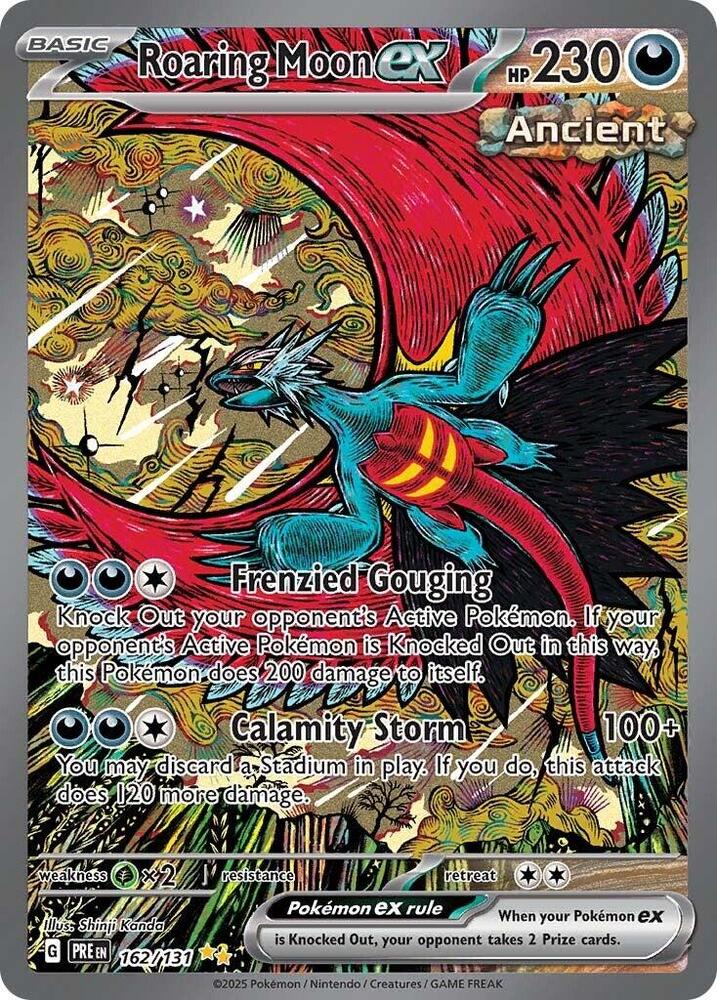 Roaring Moon ex (162/131) [Scarlet & Violet: Prismatic Evolutions] | Good Games Cannington