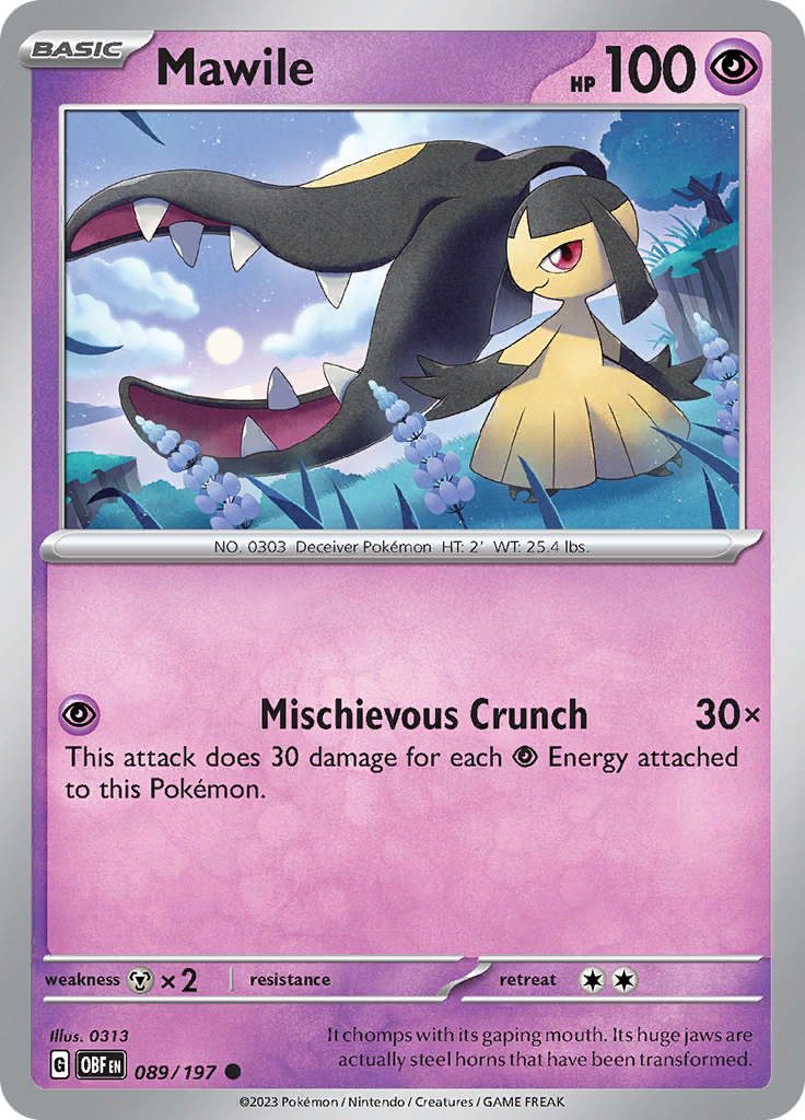 Mawile (089/197) [Scarlet & Violet: Obsidian Flames] | Good Games Cannington