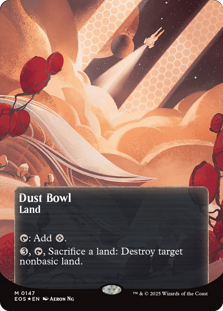 Dust Bowl (0057) (Borderless) (Galaxy Foil) [Edge of Eternities: Stellar Sights] | Good Games Cannington