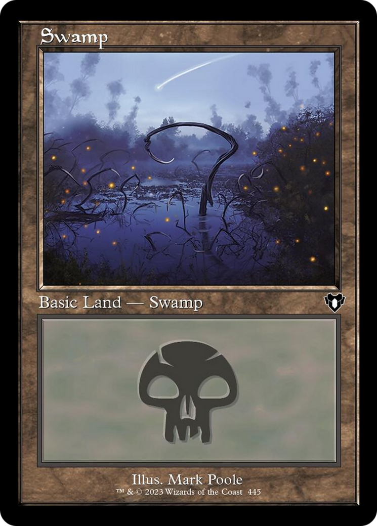 Swamp (445) (Retro) [Commander Masters] | Good Games Cannington