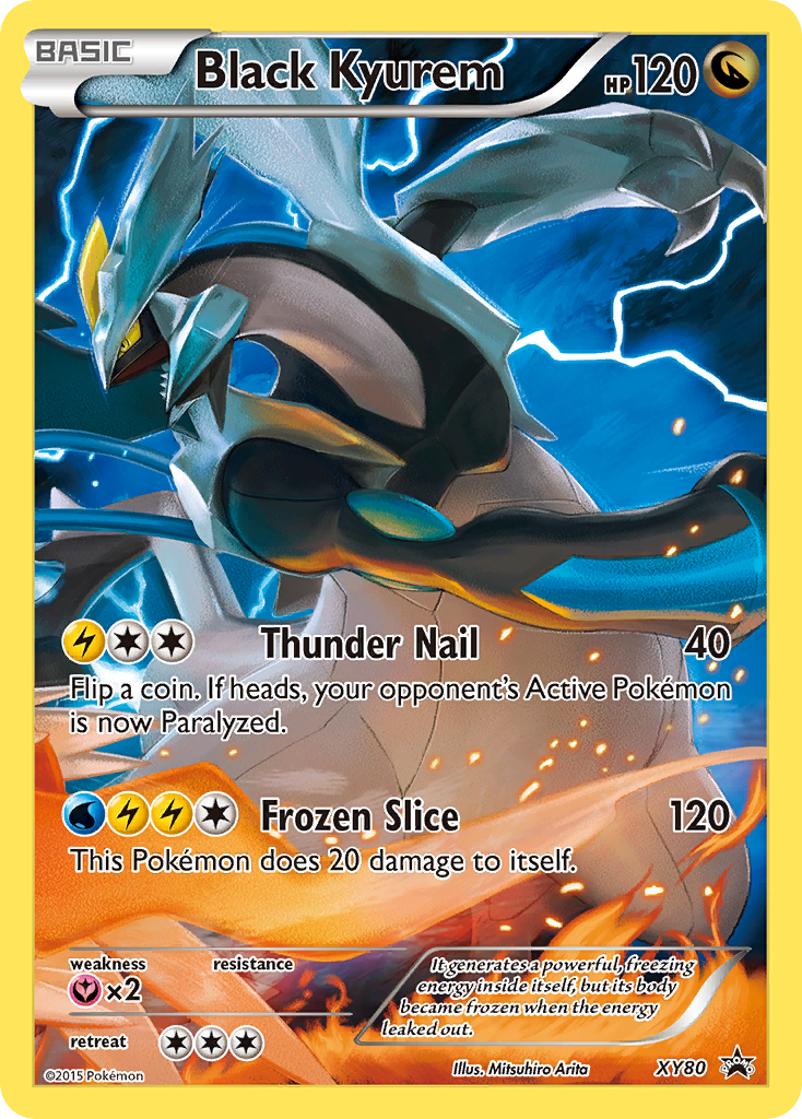 Black Kyurem (XY80) (Full Art Promo) [XY: Black Star Promos] | Good Games Cannington