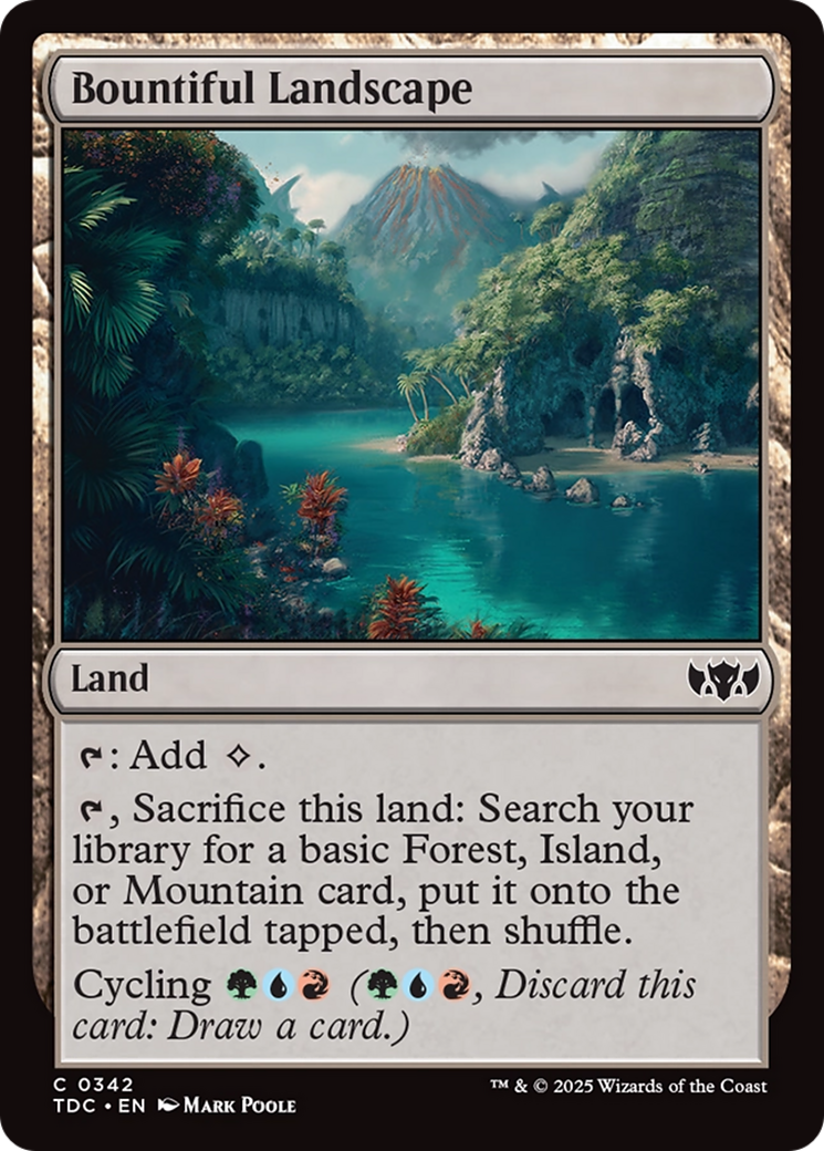 Bountiful Landscape [Tarkir: Dragonstorm Commander] | Good Games Cannington