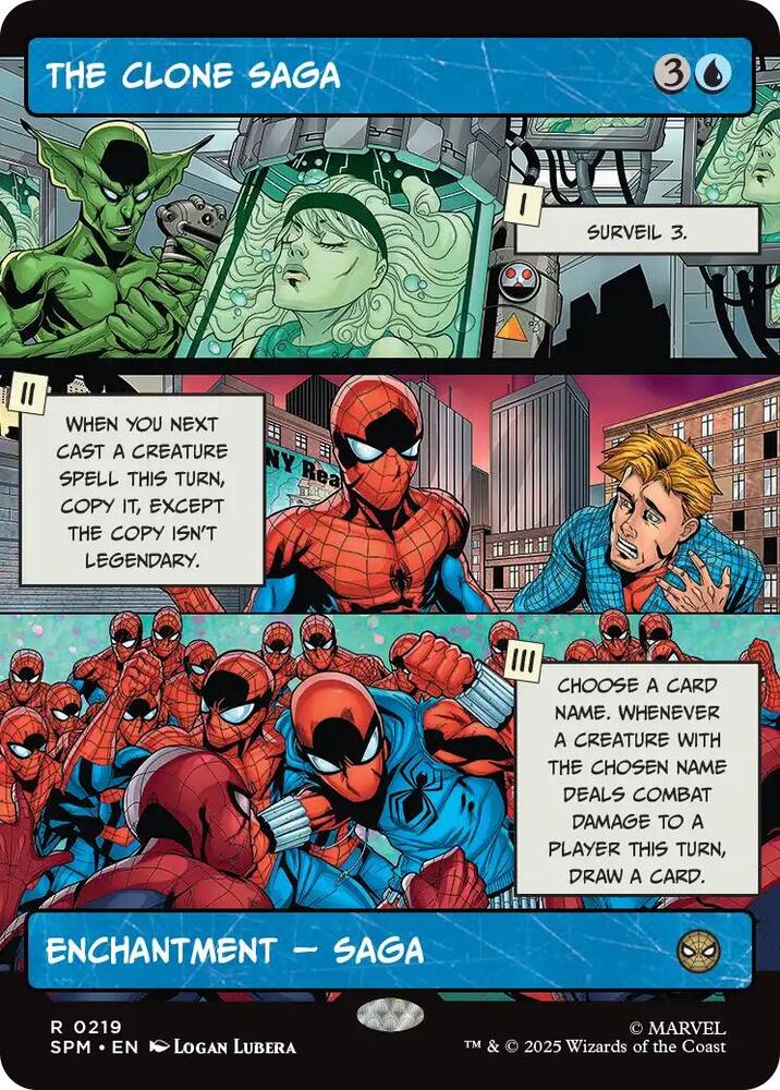 The Clone Saga Borderless 219 (Marvel's Spider-Man)  - Foil | Good Games Cannington