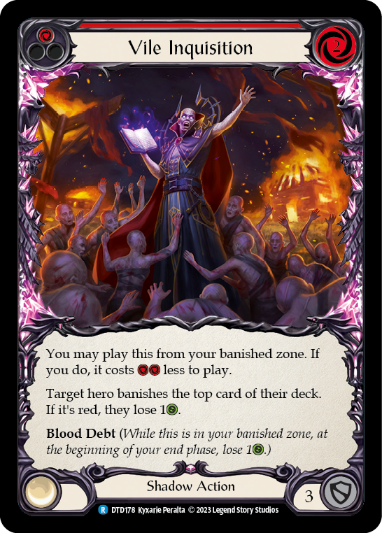 Vile Inquisition (Red) [DTD178] (Dusk Till Dawn)  Rainbow Foil | Good Games Cannington