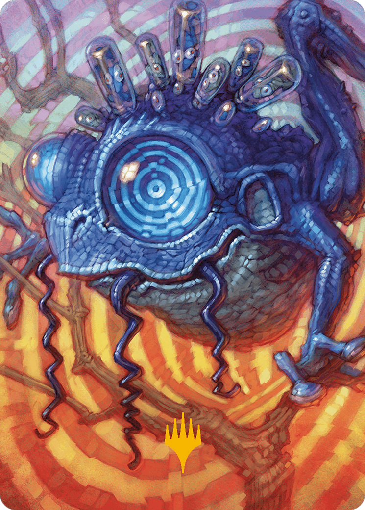 Psychic Frog Art Card (Gold-Stamped Planeswalker Symbol) [Modern Horizons 3 Art Series] | Good Games Cannington