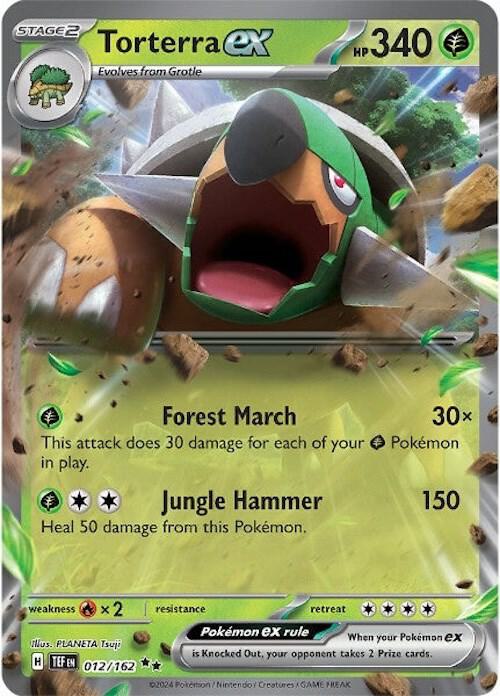 Torterra ex 012/162 (SV05: Temporal Forces)  - Holofoil | Good Games Cannington