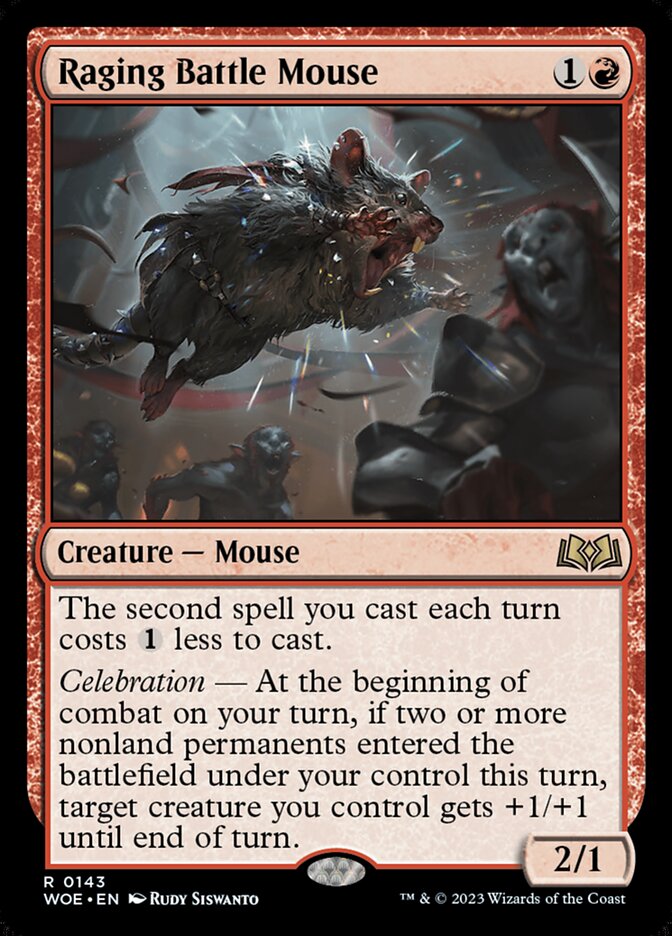 Raging Battle Mouse 143 (Wilds of Eldraine)  | Good Games Cannington