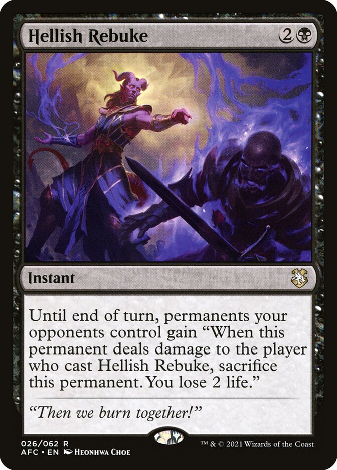 Hellish Rebuke 26 (Commander: Adventures in the Forgotten Realms)  | Good Games Cannington