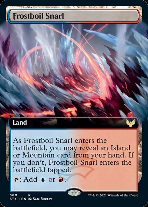 Frostboil Snarl (Extended Art) [Strixhaven: School of Mages] | Good Games Cannington