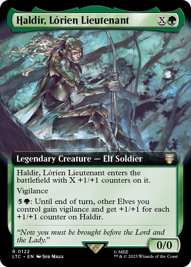 Haldir, Lorien Lieutenant (Extended Art) [The Lord of the Rings: Tales of Middle-Earth Commander] | Good Games Cannington