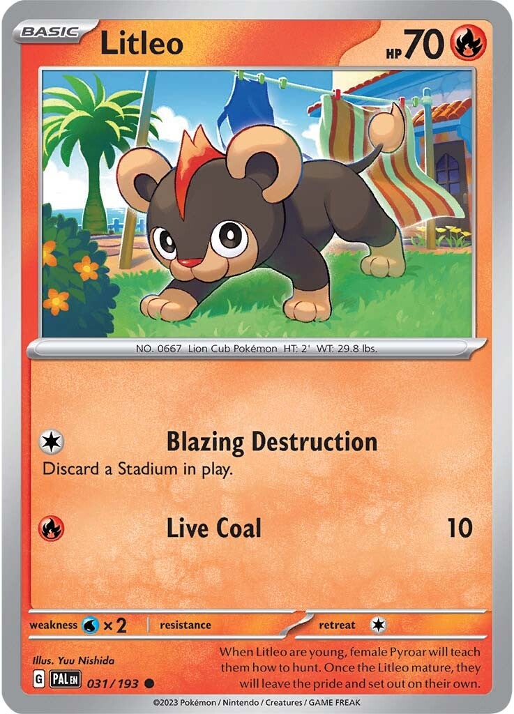 Litleo (031/193) [Scarlet & Violet: Paldea Evolved] | Good Games Cannington