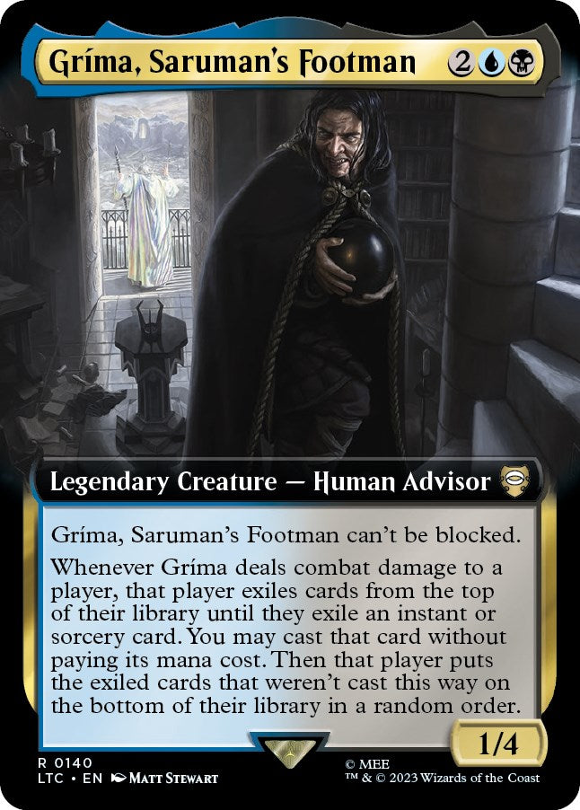 Grima, Saruman's Footman (Extended Art) [The Lord of the Rings: Tales of Middle-Earth Commander] | Good Games Cannington