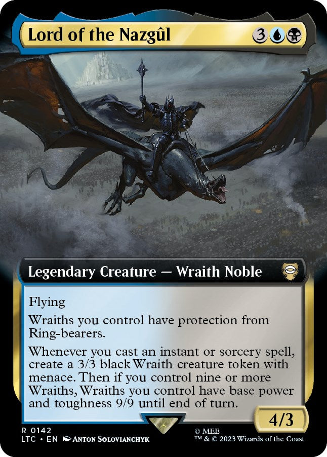 Lord of the Nazgul (Extended Art) [The Lord of the Rings: Tales of Middle-Earth Commander] | Good Games Cannington