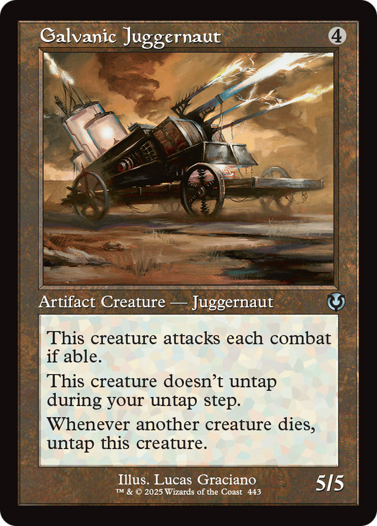 Galvanic Juggernaut (Retro Frame) [Innistrad Remastered] | Good Games Cannington