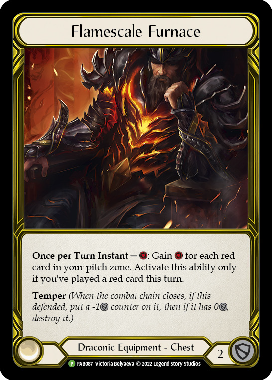 Flamescale Furnace (Golden) [FAB087] (Promo)  Cold Foil | Good Games Cannington