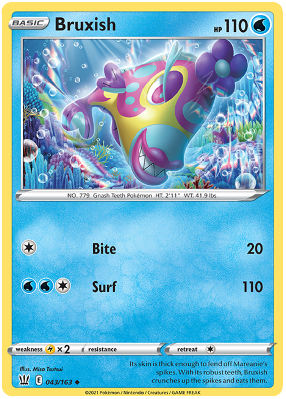 Bruxish (043/163) [Sword & Shield: Battle Styles] | Good Games Cannington