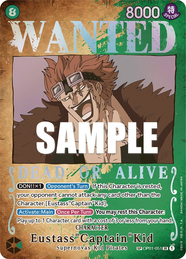 Eustass"Captain"Kid (Wanted Poster) [Pillars of Strength] | Good Games Cannington