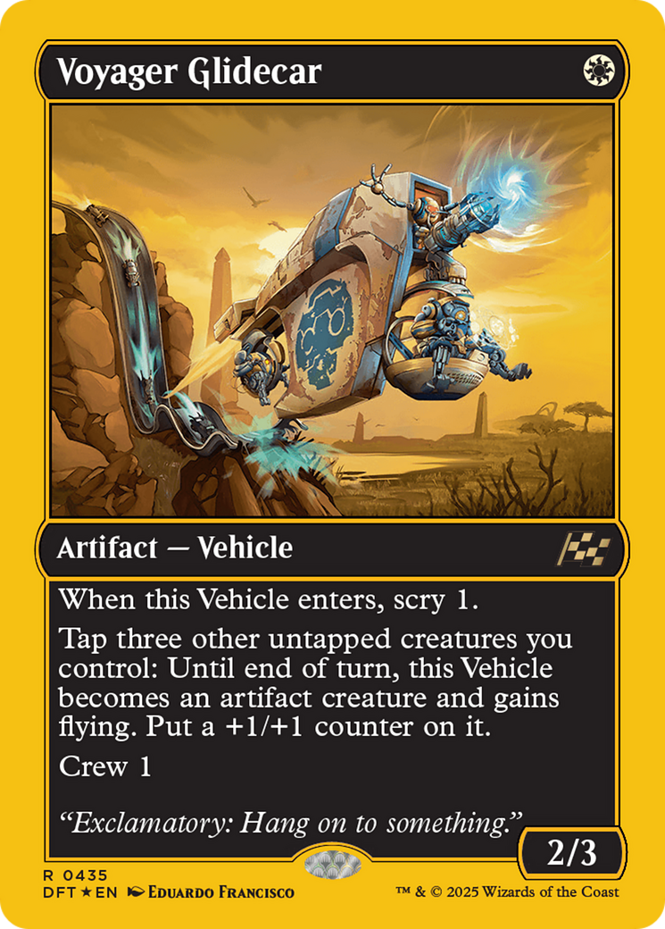Voyager Glidecar (First-Place Foil) [Aetherdrift] | Good Games Cannington