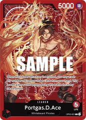 Portgas.D.Ace (Alternate Art) (Map) [Pillars of Strength] | Good Games Cannington