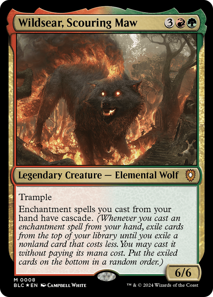 Wildsear, Scouring Maw [Bloomburrow Commander] | Good Games Cannington