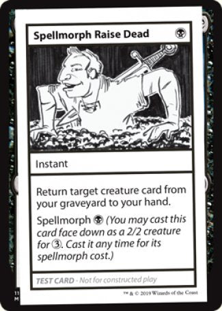 Spellmorph Raise Dead (2021 Edition) [Mystery Booster Playtest Cards] | Good Games Cannington
