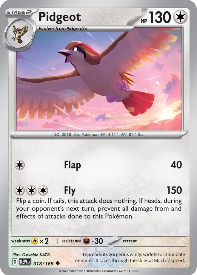 Pidgeot (018/165) [Scarlet & Violet 151] | Good Games Cannington