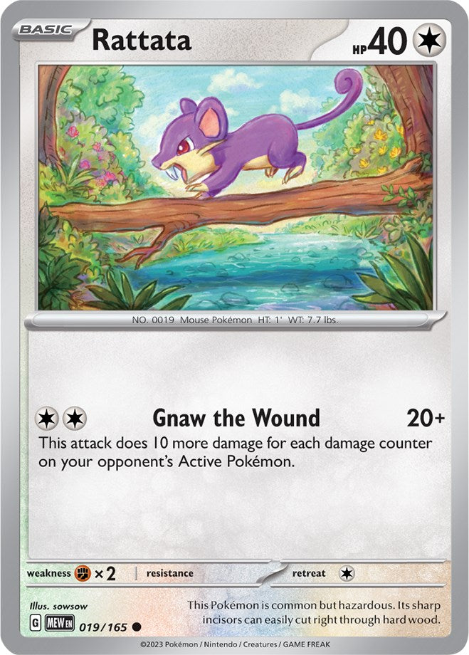 Rattata (019/165) [Scarlet & Violet 151] | Good Games Cannington