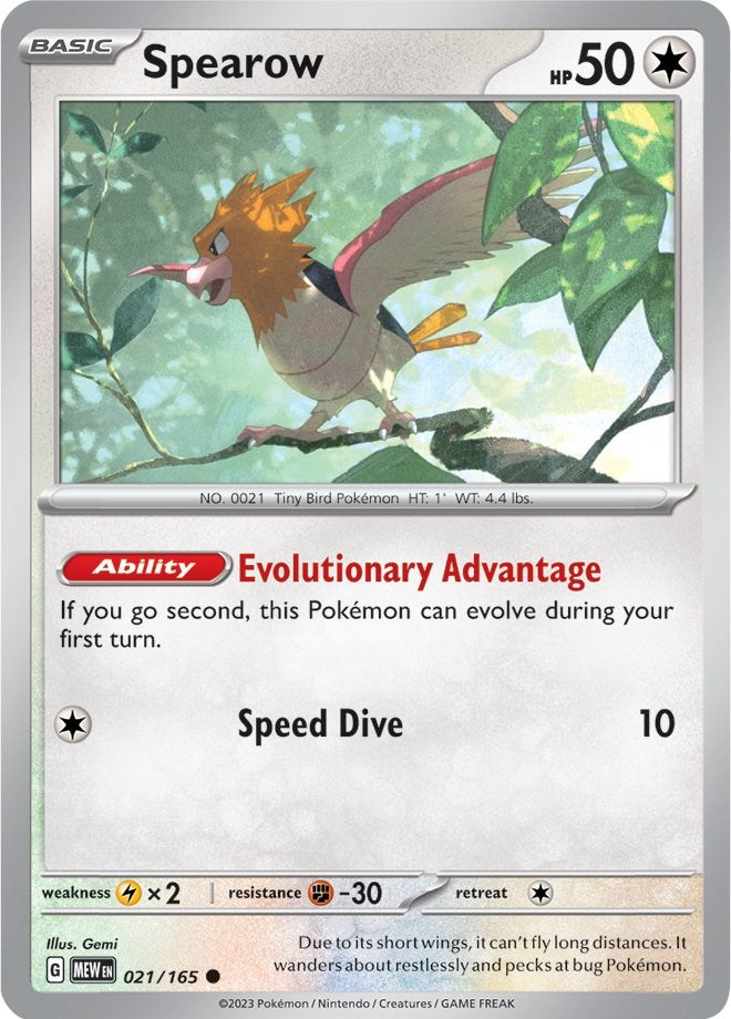Spearow (021/165) [Scarlet & Violet 151] | Good Games Cannington