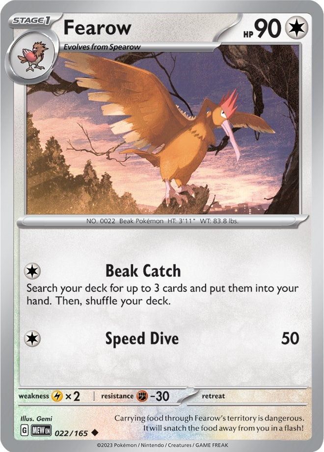 Fearow (022/165) [Scarlet & Violet 151] | Good Games Cannington