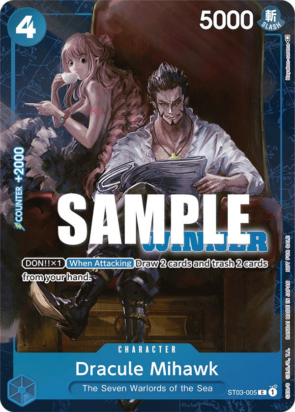 Dracule Mihawk (Tournament Pack Vol. 4) [Winner] [One Piece Promotion Cards] | Good Games Cannington