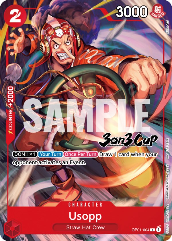 Usopp (3-on-3 Cup) [Participant] [One Piece Promotion Cards] | Good Games Cannington