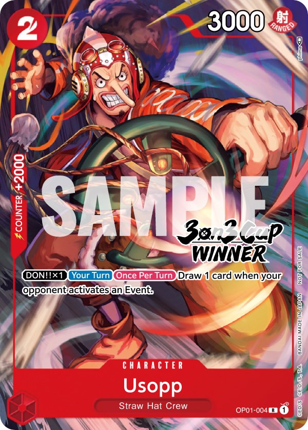 Usopp (3-on-3 Cup) [Winner] [One Piece Promotion Cards] | Good Games Cannington