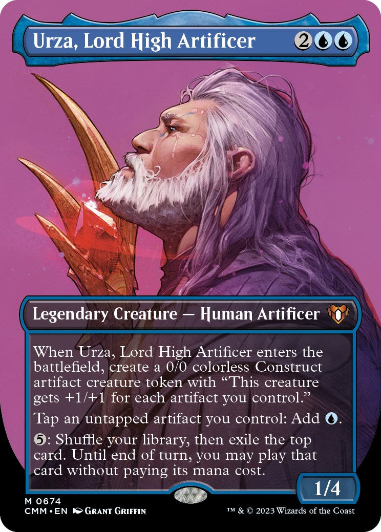 Urza, Lord High Artificer (Borderless Profile) [Commander Masters] | Good Games Cannington