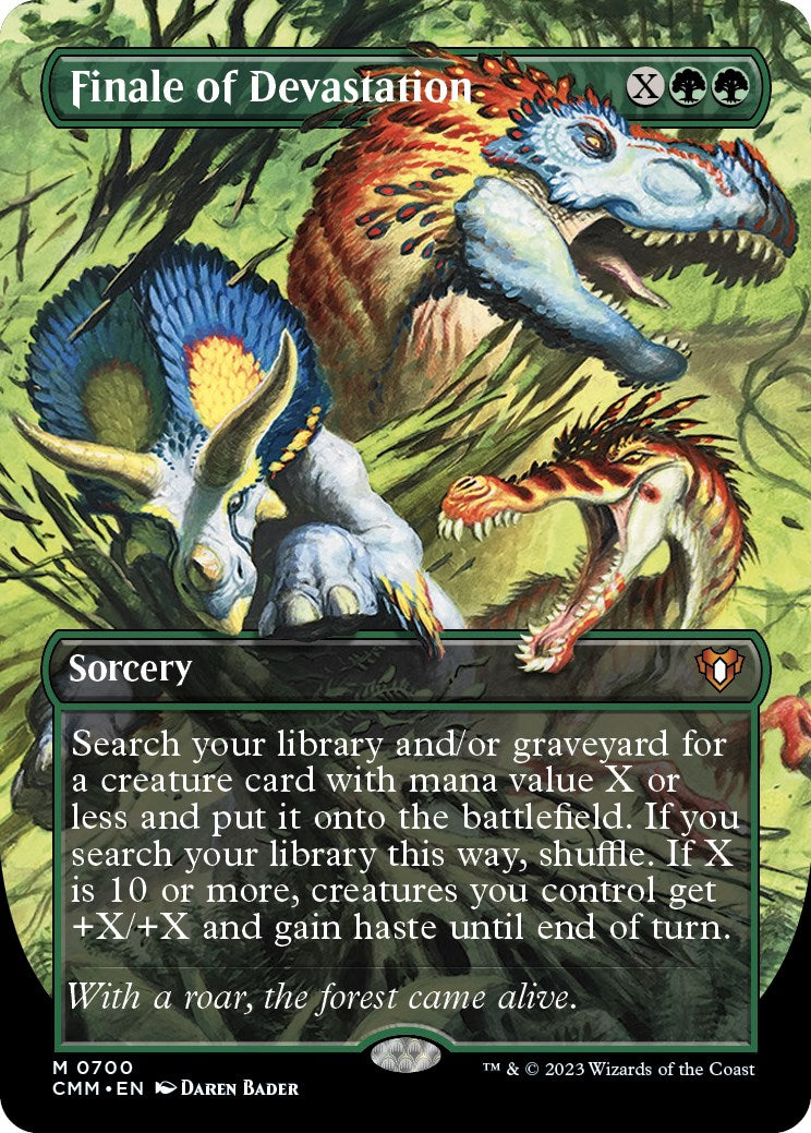 Finale of Devastation (Borderless Alternate Art) [Commander Masters] | Good Games Cannington