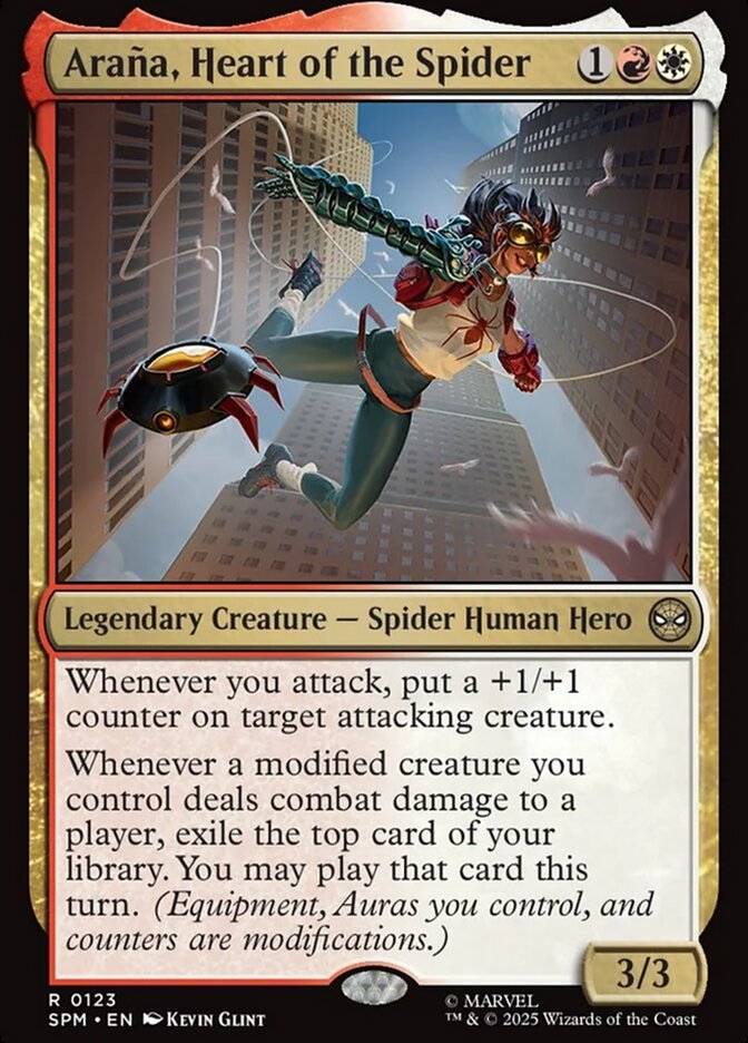 Araña, Heart of the Spider 123/198 (Marvel's Spider-Man)  - Foil | Good Games Cannington