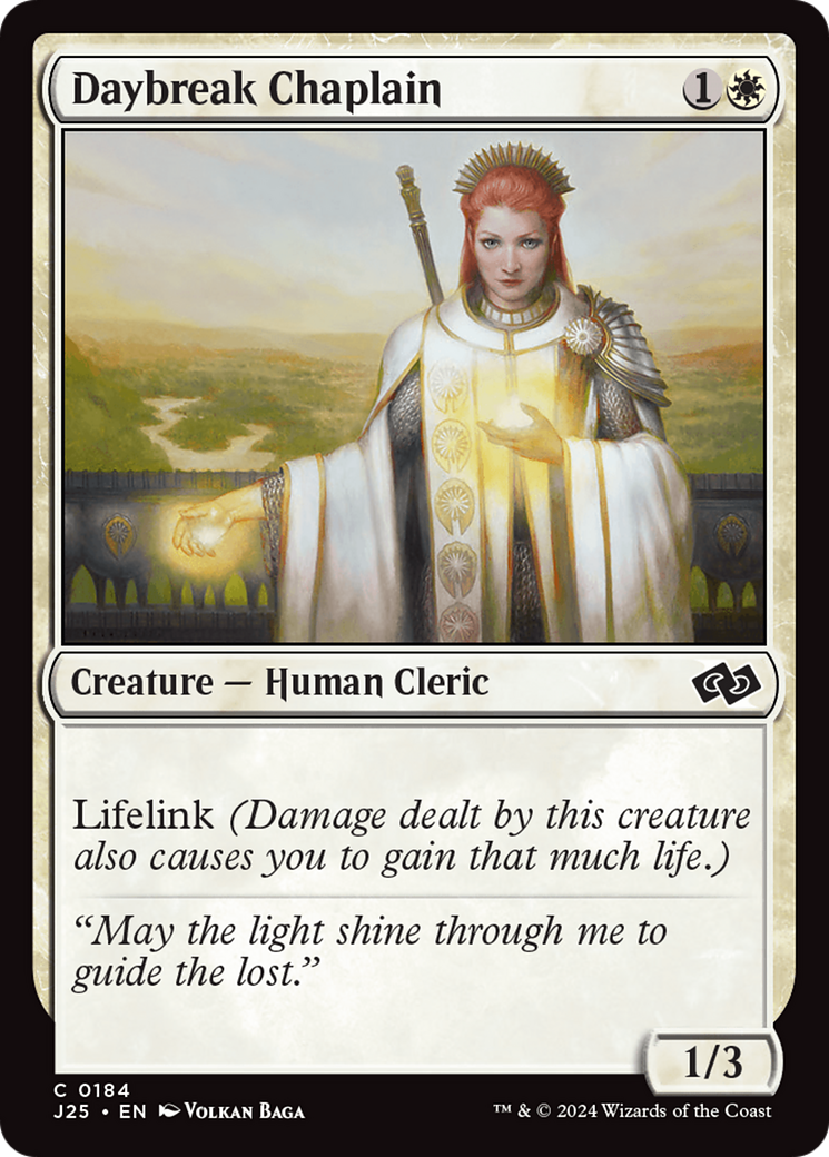 Daybreak Chaplain [Foundations Jumpstart] | Good Games Cannington