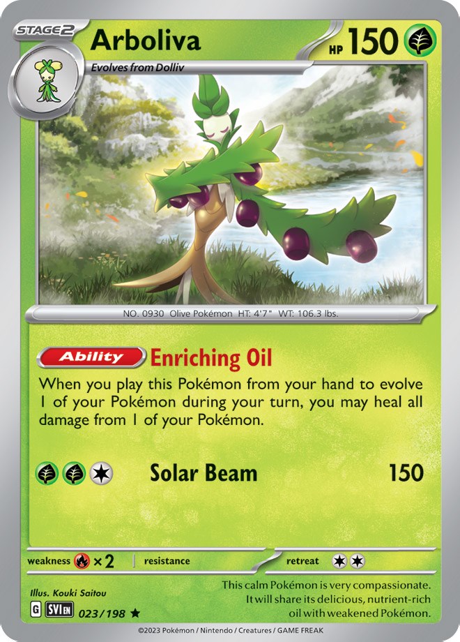 Arboliva (023/198) (Line Holo) [Scarlet & Violet: Base Set] | Good Games Cannington