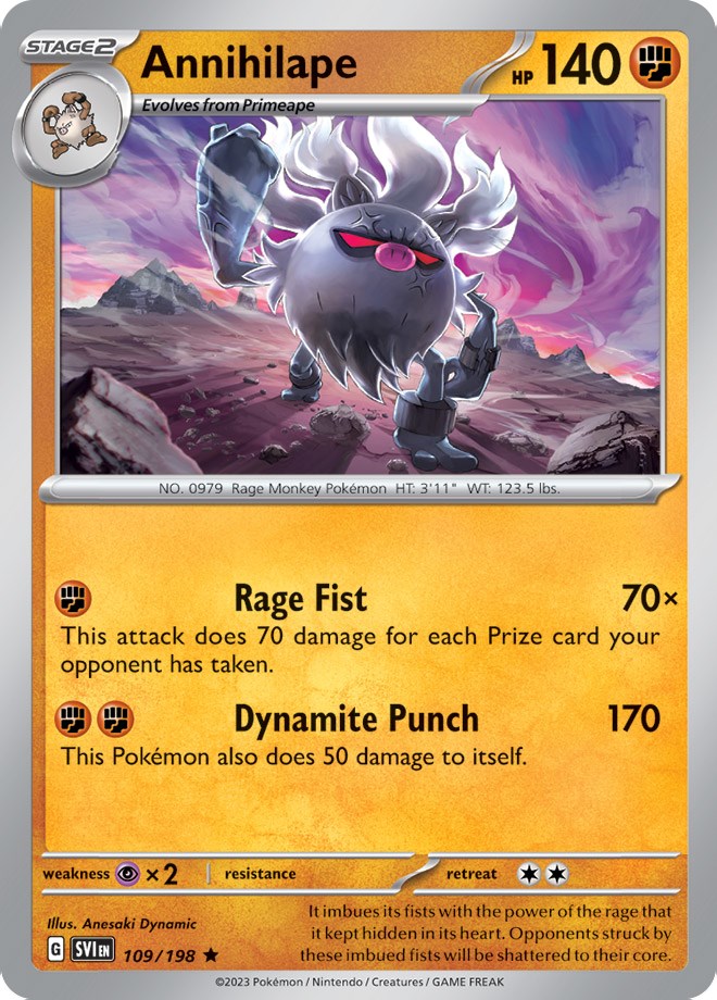 Annihilape (109/198) (Theme Deck Exclusive) [Scarlet & Violet: Base Set] | Good Games Cannington