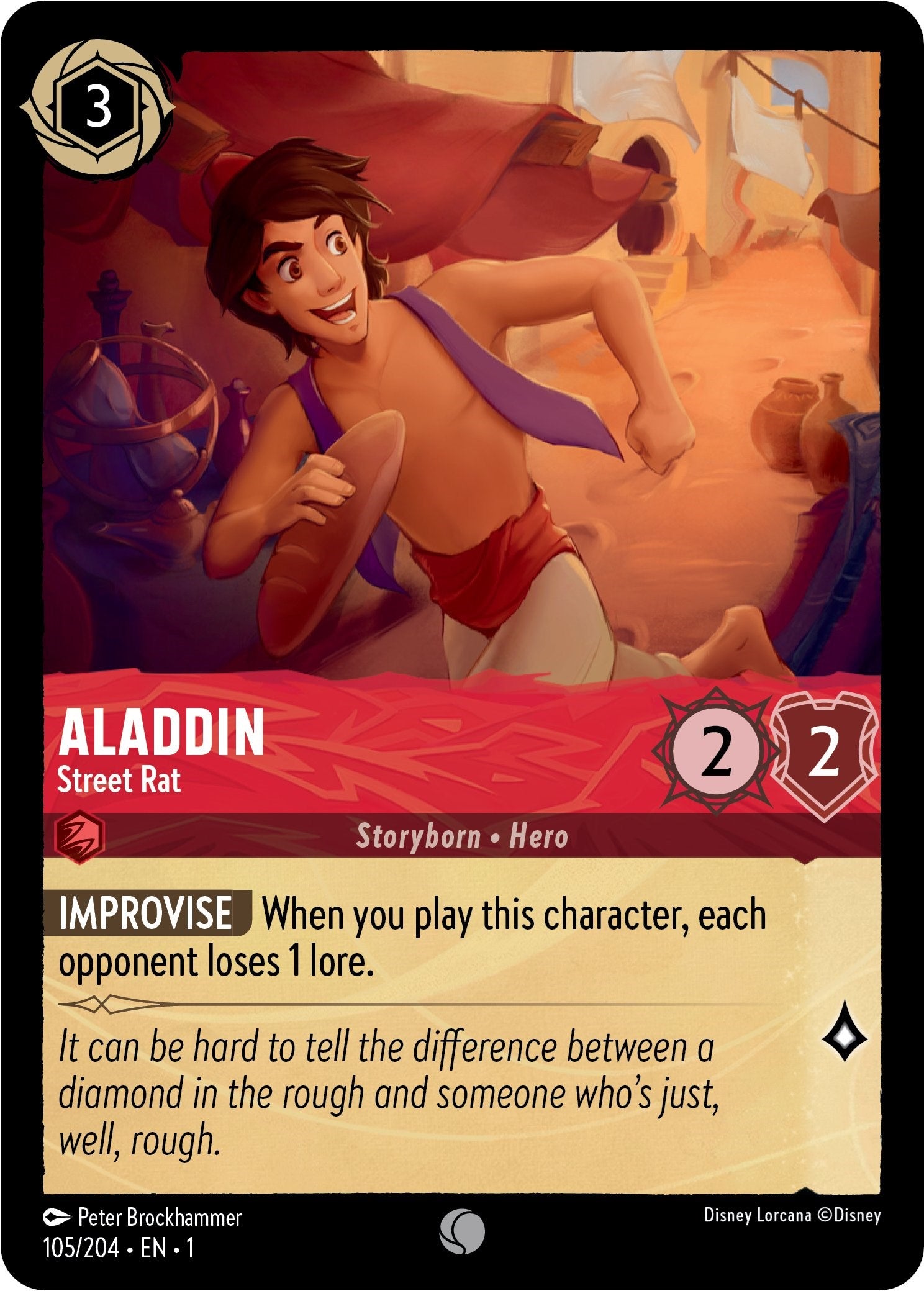 Aladdin - Street Rat (105/204) [The First Chapter] | Good Games Cannington