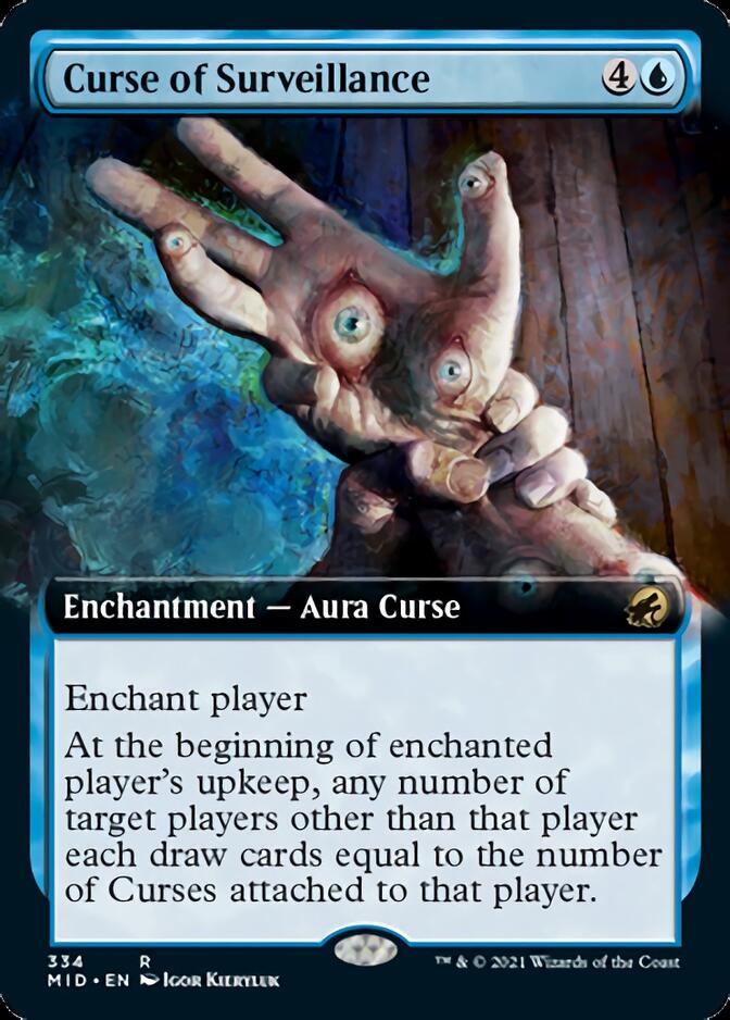 Curse of Surveillance (Extended Art) [Innistrad: Midnight Hunt] | Good Games Cannington
