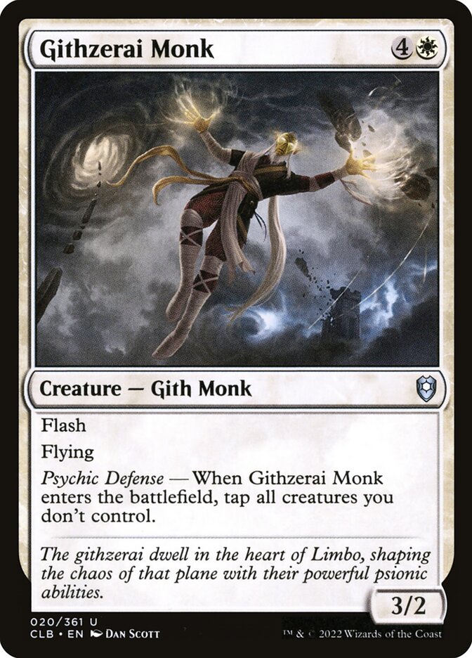 Githzerai Monk 20 (Commander Legends: Battle for Baldur's Gate)  | Good Games Cannington