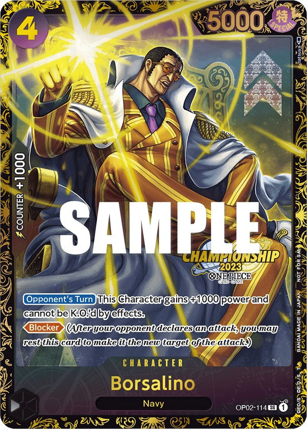 Borsalino (Championship 2023) [One Piece Promotion Cards] | Good Games Cannington