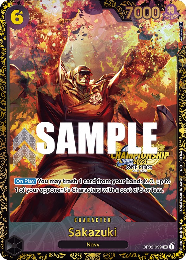Sakazuki (Championship 2023) [One Piece Promotion Cards] | Good Games Cannington