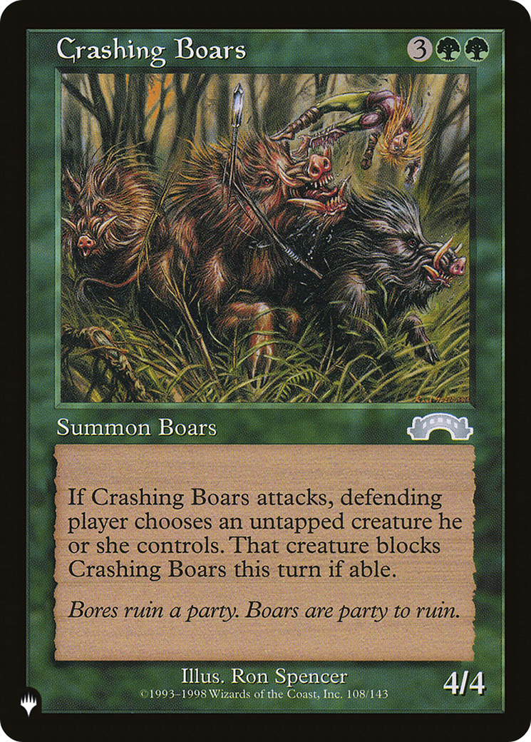 Crashing Boars [The List] | Good Games Cannington