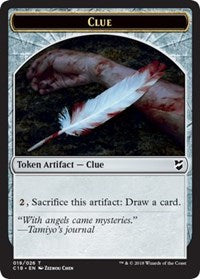 Clue // Construct (021) Double-Sided Token [Commander 2018 Tokens] | Good Games Cannington