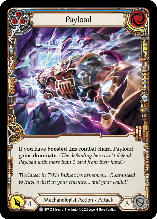 Payload (Blue) [EVR078] (Everfest)  1st Edition Rainbow Foil | Good Games Cannington