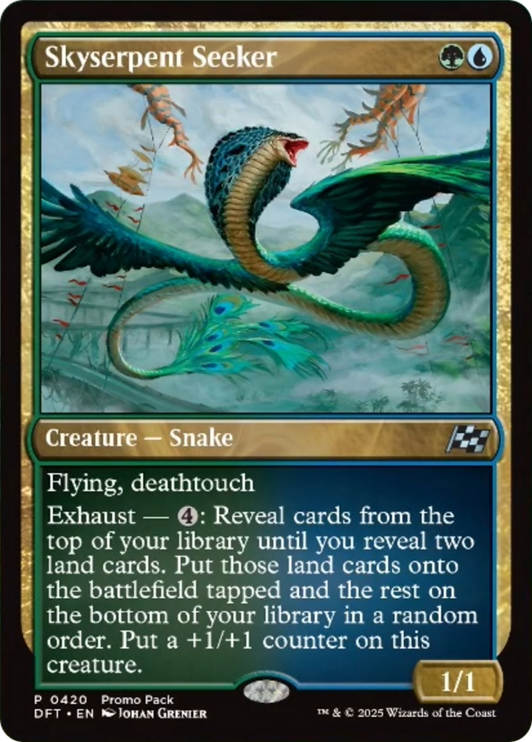 Skyserpent Seeker (Promo Pack) [Aetherdrift Promos] | Good Games Cannington