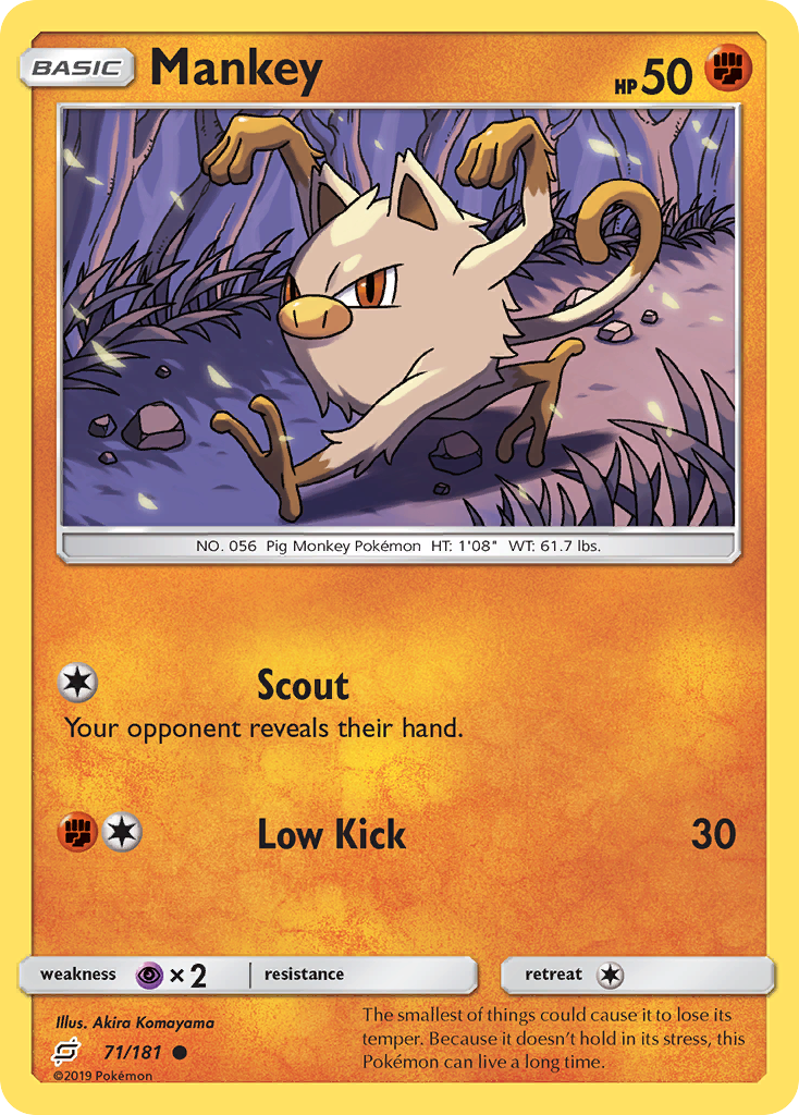 Mankey (71/181) [Sun & Moon: Team Up] | Good Games Cannington