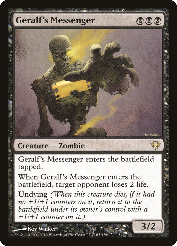 Geralf's Messenger 63/158 (Dark Ascension)  - Foil | Good Games Cannington